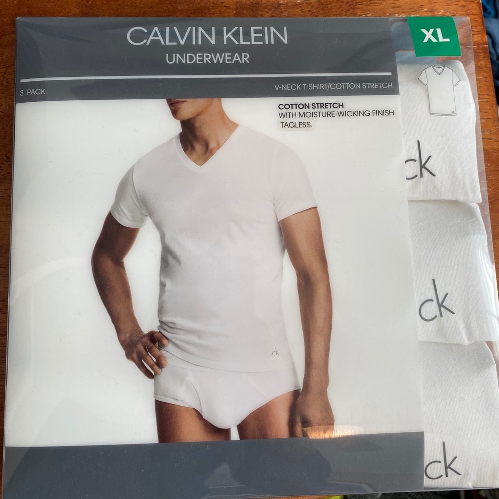 Brand New Calvin Klein V-Neck T- Shirt